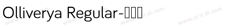 Olliverya Regular字体转换